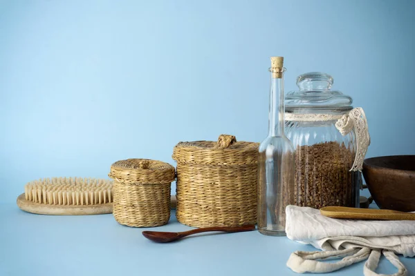 Zero waste concept. Reusable household items — Stock Photo, Image