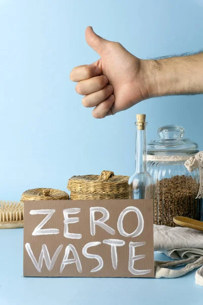 Konsep tanpa limbah. Butir rumah tangga yang dapat dipakai ulang — Stok Foto