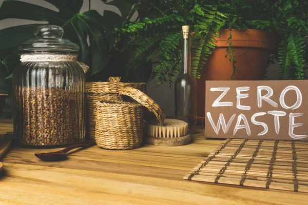 Zero waste concept. Reusable household items — Stock Photo, Image