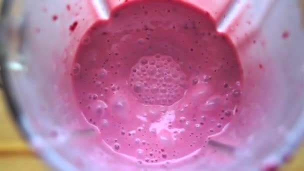 Smoothie Végétalien Sain Milkshake Shake Aux Fruits Cocktail Mélange Dans — Video