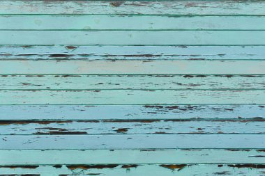 Eski ahşap arka plan, mavi renk. Eski boyalı tahtalar ve tahta paneller.