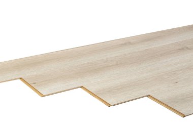 Laminat ya da parke tahtaları izole edilmiş. Ahşap zemin, beyaz arka planda ahşap desenli..