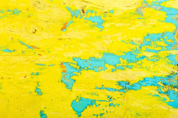 Staré Natřené Dřevo Starý Peeling Žlutá Barva Texturou Dřevěném Pozadí — Stock fotografie