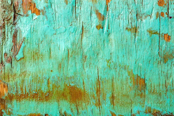 Stare Malowane Drewno Stare Obieranie Zielonej Farby Teksturą Drewnianym Tle — Zdjęcie stockowe