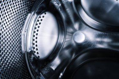 Çamaşır Makinesi Davul Krom İç Çekim. Yüksek kalite fotoğraf