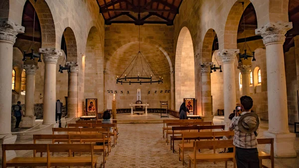 Israel  Church of the Multiplication of the Loaves and Fish or The Church of the Multiplication in Tabgha, in Sea of Galilee