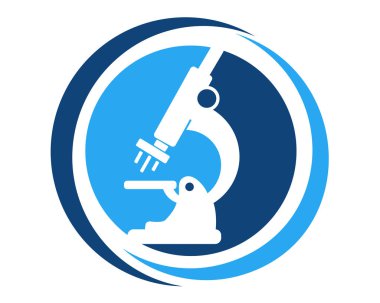 mikroskop basit simgesi, illüstrasyon, vektör yalıtılmış zemin üzerine işaret