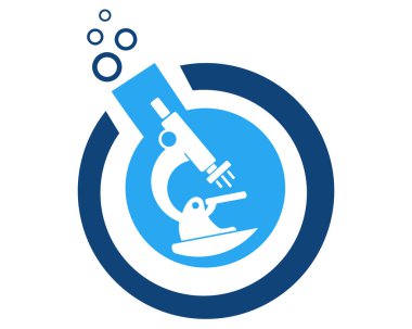 mikroskop basit simgesi, illüstrasyon, vektör yalıtılmış zemin üzerine işaret