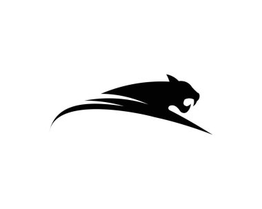 Leoparlar, Puma, panter ve kaplan eylem siluet. sembol, logo, web simgesi, maskot, işaret, etiket için iyi kullanmak