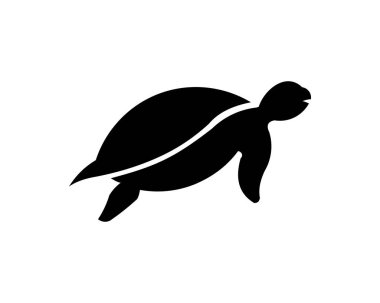 Kaplumbağa simge vektör, dolu düz işareti, üzerinde beyaz izole katı piktogram. Sembol, logo illüstrasyon