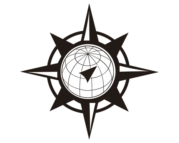Pusula Logo Tasarım Şablonu — Stok Vektör
