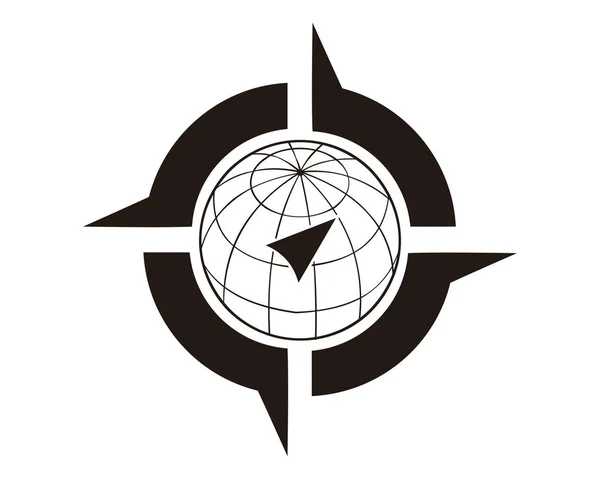 Compass Logo Design Template — Stock Vector