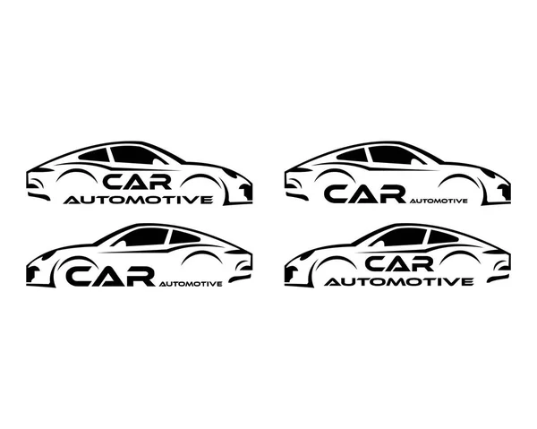 Auto Symbol Logo Vorlage Stilisierte Vektorsilhouette — Stockvektor