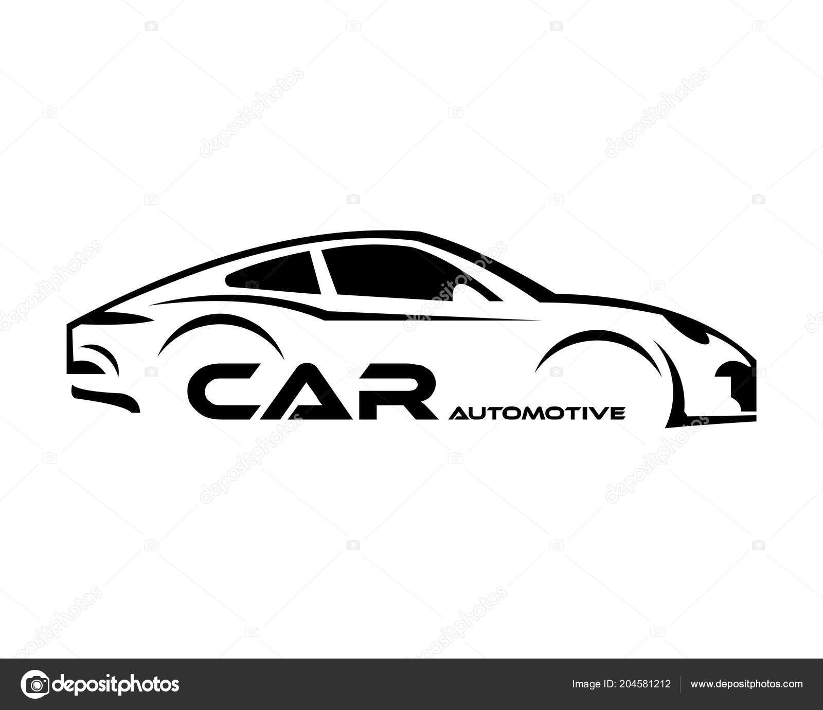 Car Symbol Logo Template Stylized Vector Silhouette Stock Vector C Bentwajahpribumi Gmail Com 204581212