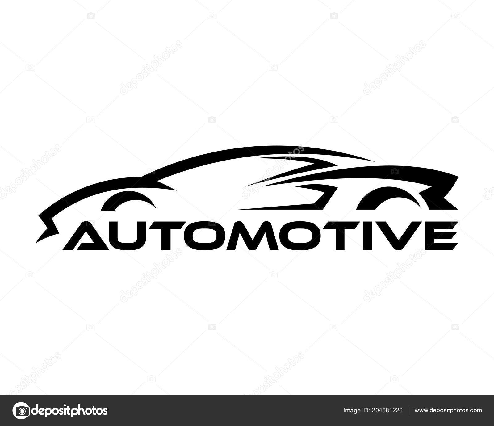 Car Symbol Logo Template Stylized Vector Silhouette Stock Vector by ...
