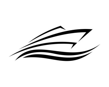 vektör logo yelken tekne gemi deniz