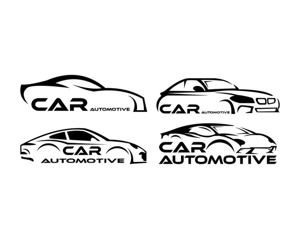 Modelo Logotipo Símbolo Carro Silhueta Vetorial Estilizada —  Vetores de Stock