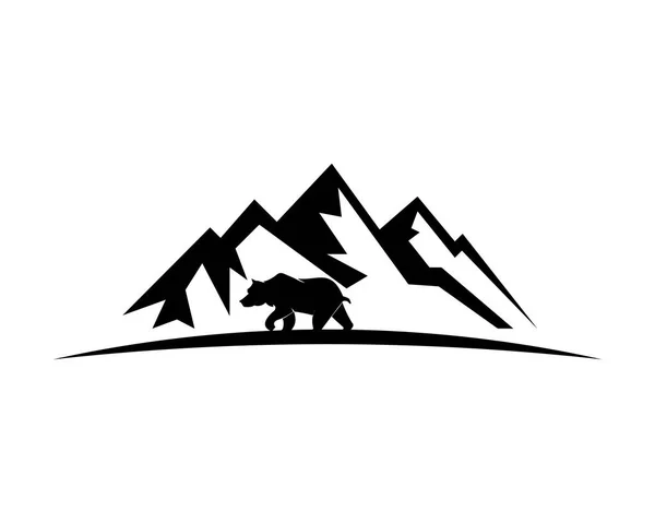Ведмідь Дика Природа Гора Тварин — стоковий вектор