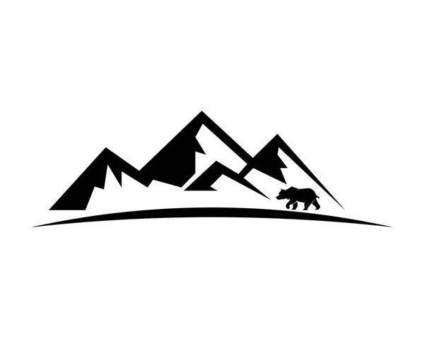 Niedźwiedzia Dzikich Zwierząt — Wektor stockowy