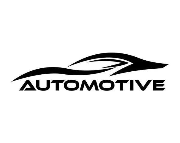 Auto Symbol Logo Vorlage Stilisierte Vektorsilhouette — Stockvektor