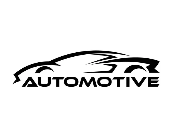 Auto Symbol Logo Vorlage Stilisierte Vektorsilhouette — Stockvektor