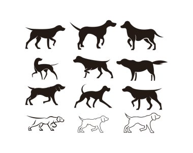 Hastane sağlık hayvan evde beslenen hayvan kaygı hayvan hastalıklarıyla ilgili klinik arkadaşlar Emanet siluet grafik aşk daire Modern Sağlık köpek kedi Logo simge vektör tasarım şablonu
