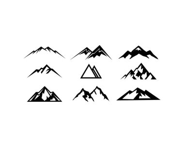 dağ manzarası açık en yüksek macera siluet logo ayarlamak