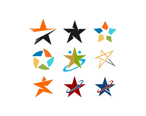 Вектор Шаблонов Star Logo — стоковый вектор