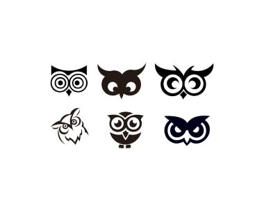 Baykuş Kuş hayvan illüstrasyon logo koymak