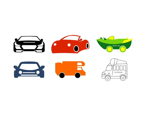 Set Vector Car Logo Set Vector Automotive Logo Set Car — Stock Vector