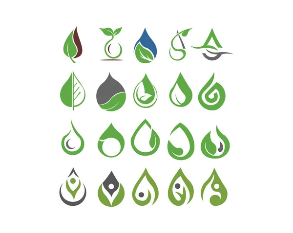 Peuple Communauté Feuille Verte Écologie Élément Nature — Image vectorielle