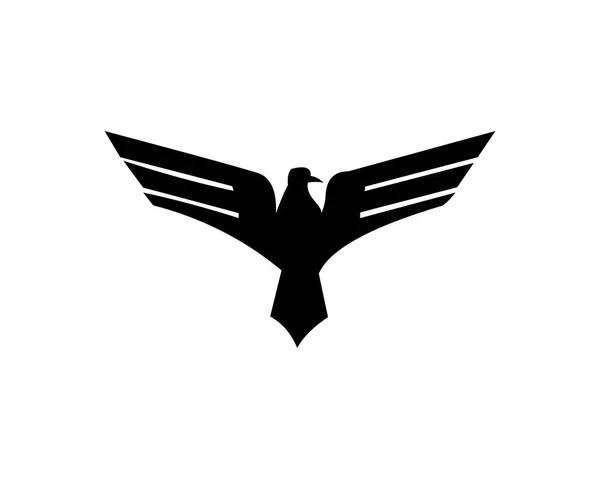 Птах Орел Сокіл Тварин Перо Векторний Логотип — стоковий вектор