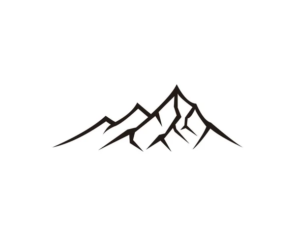 Modelo Logotipo Pico Montanha — Vetor de Stock
