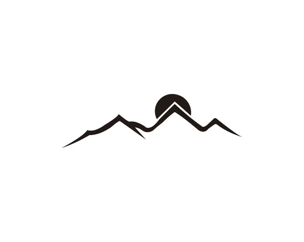 Dağ Tepe Logo Şablonu — Stok Vektör