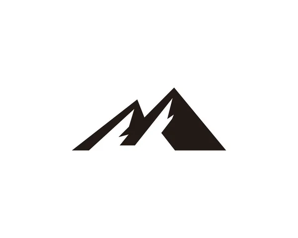 Modelo Logotipo Pico Montanha — Vetor de Stock