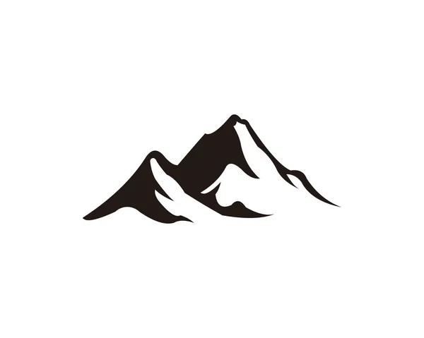 Montagna Modello Logo Picco — Vettoriale Stock