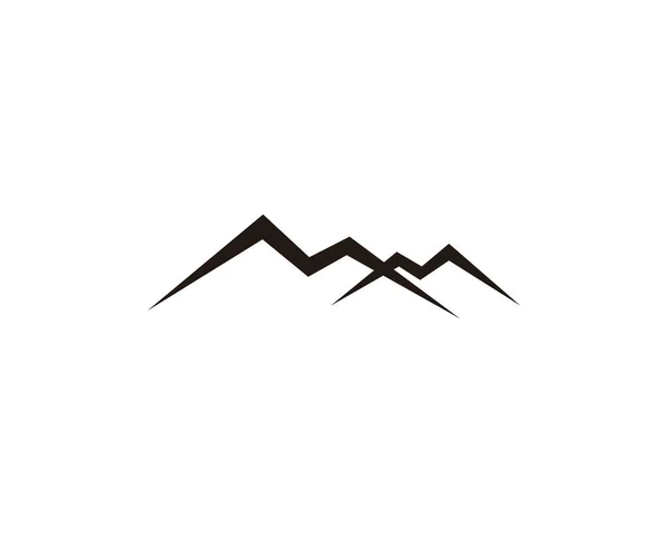 Montagna Modello Logo Picco — Vettoriale Stock