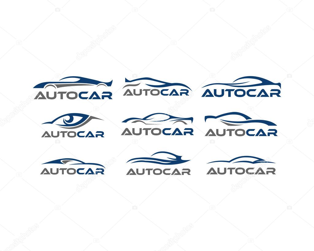 Set vector car logo, set vector automotive logo, set car logo collection, set car logo template