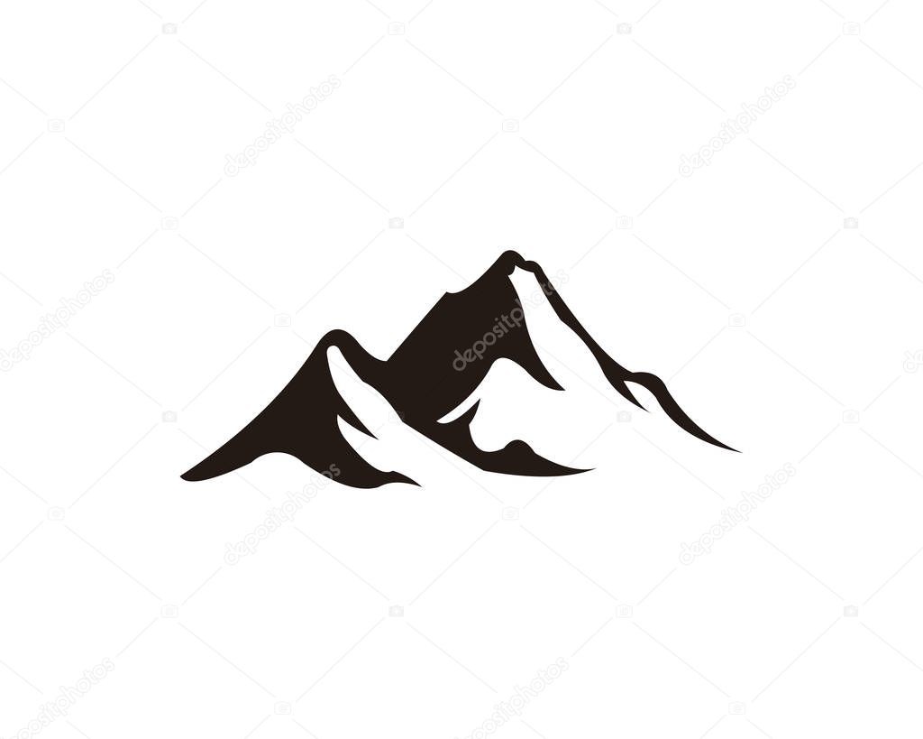 mountain peak logo template
