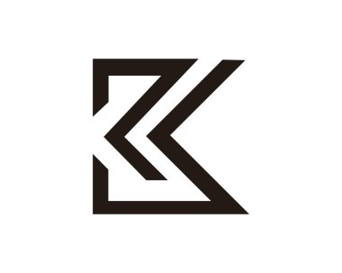 mektup k vektör logosu