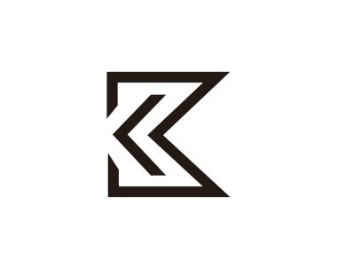 mektup k vektör logosu