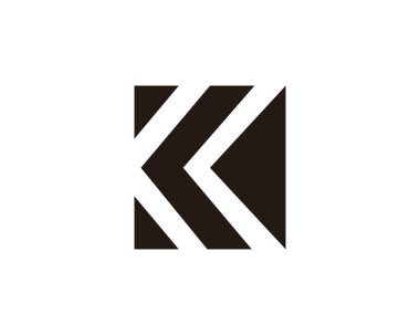 mektup k vektör logosu