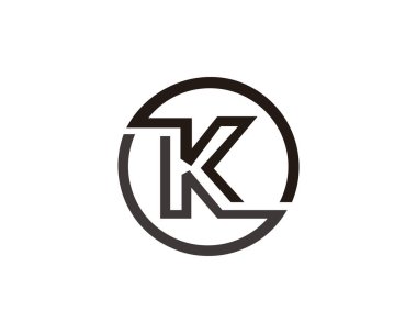 mektup k vektör logosu