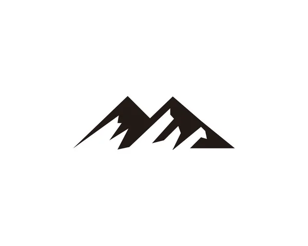 Modèle Logo Montagne Pic — Image vectorielle