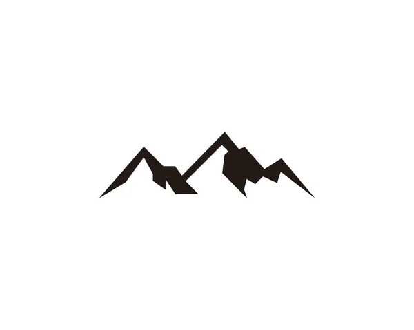 Mountain Peak Logotyp Mall — Stock vektor