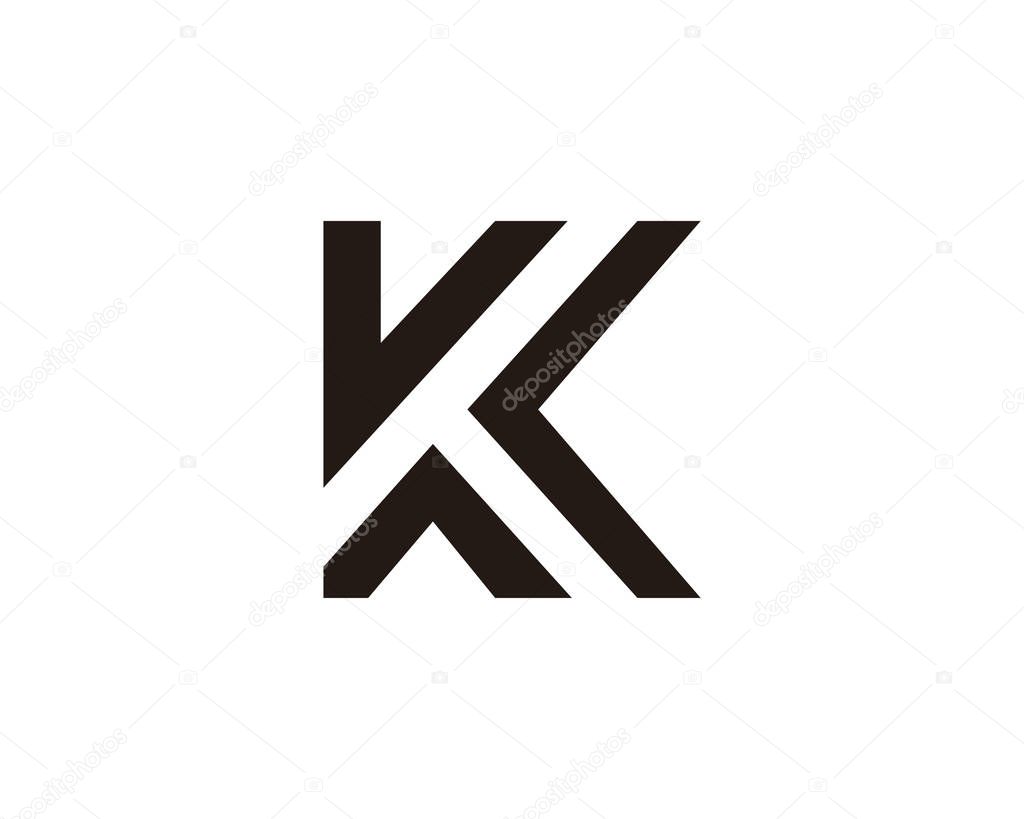 Letter k vector logo