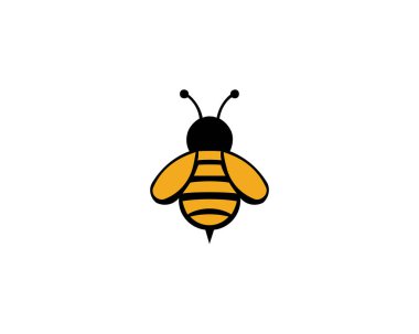 Arı hayvan simgesi. Uçan arı tatlım. Insect.Bugs, böcekler ve arachnids düz stil vektör çizim.