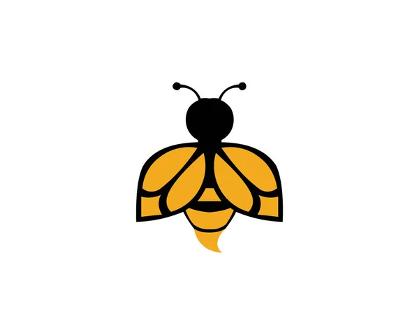 蜜蜂动物图标 蜂蜜飞蜂 昆虫和蜘蛛平面式矢量图 — 图库矢量图片