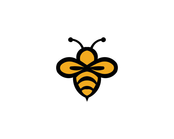Bee animal icon. Honey flying bee. Insect.bugs, insects and arachnids Flat style vector illustration.