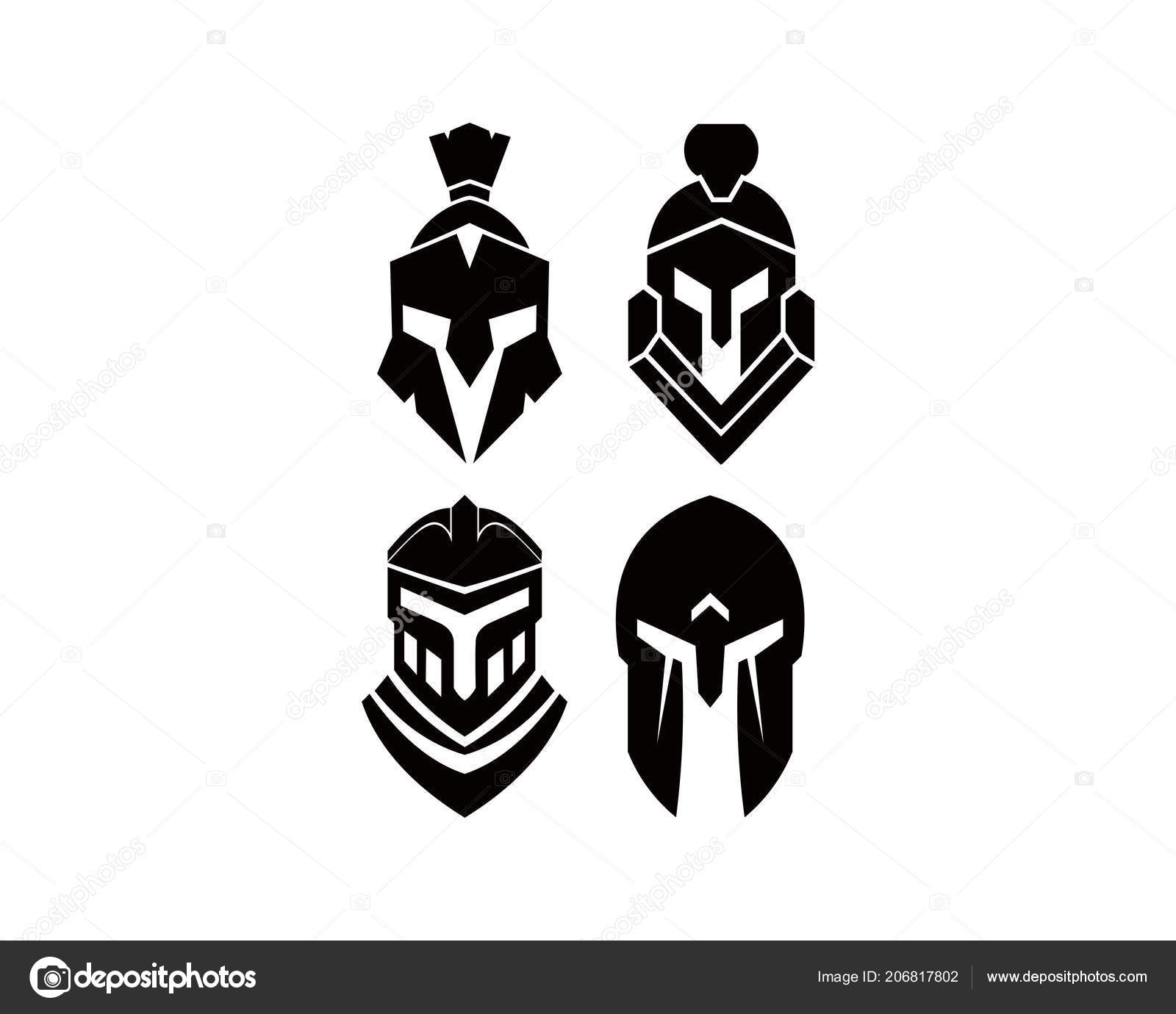 Retro Style Knight Helmet Isolated White Background Design Element
